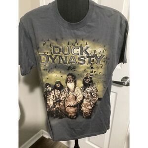 Duck Dynasty T Shirt Men's MED Adult green A&E promo TV Show Hunting Southern
